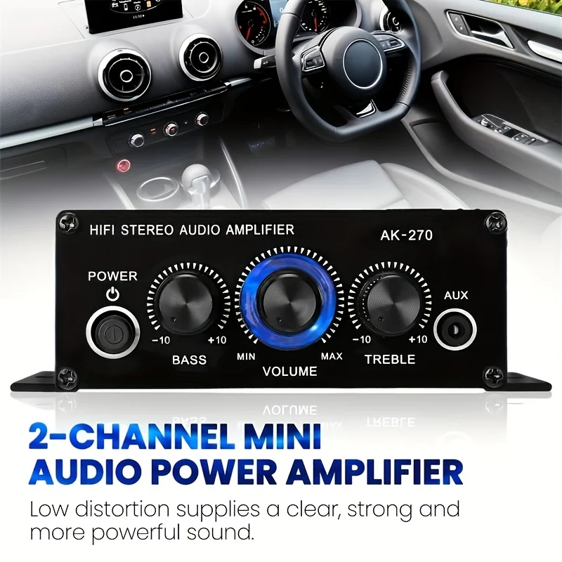 AK-270 HIFIアンプ チャンネル2.0 ステレオオー - Audio Home Cinema のレビューと価格