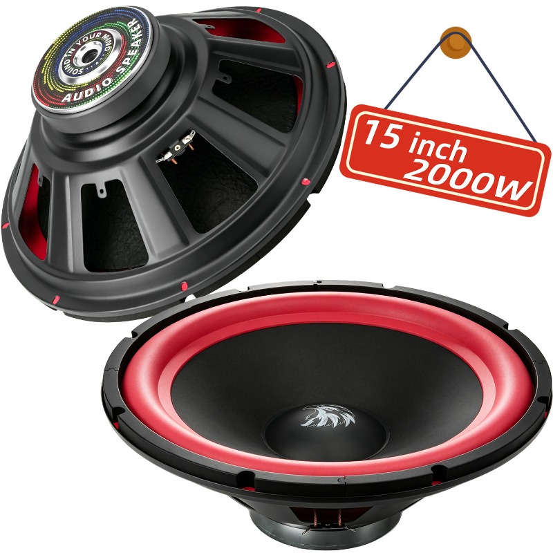 1 個 15 インチ車のサブウーファー 2000 ワットステ - Audio Home Cinema のレビューと価格