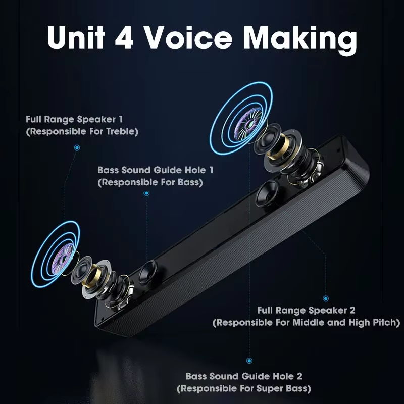 Bluetooth 5.0 4D サラウンド サウンドバー  - Home Cinema Wireless のレビューと価格