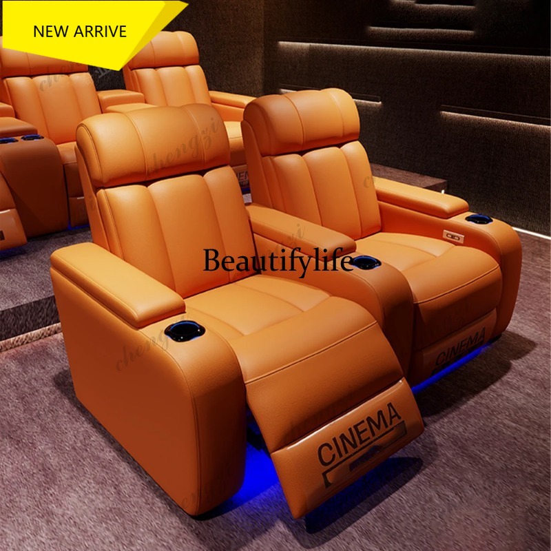 G153 高級本革電動リクライニングシネマチェア（カップホル - Home Cinema Chairs のレビューと価格